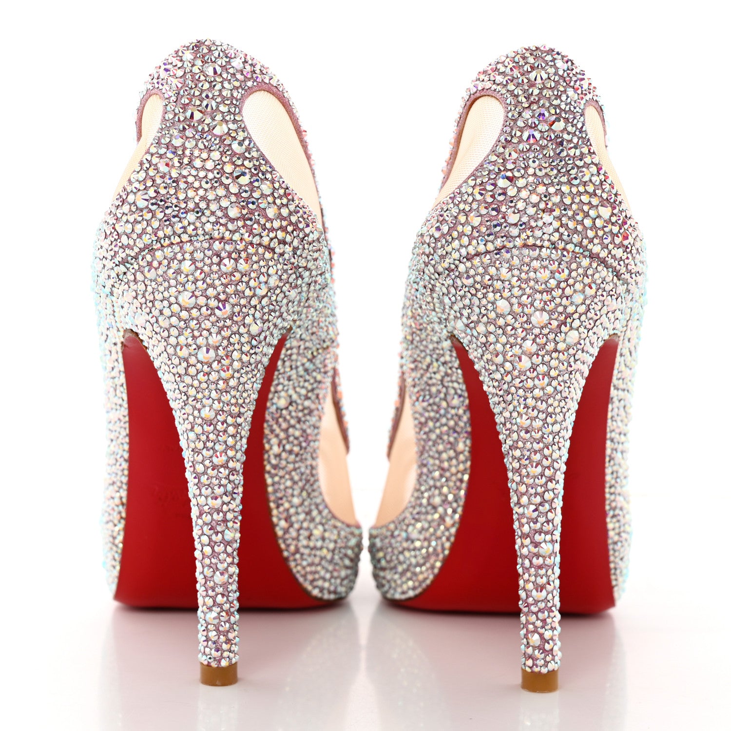 Christian Louboutin Crystal Strass Camilla 100 Pumps 37 Aurora Borea 5 of 21