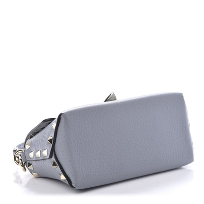 Valentino Garavani Pebbled Calfskin Mini Rockstud Crossbody Bag Light Stone 4 of 10