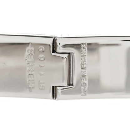 Hermes Enamel Narrow Clic Clac H Bracelet PM White 3 of 4