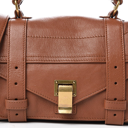 Proenza Schouler Lambskin Tiny PS1 Satchel Saddle 10 of 10