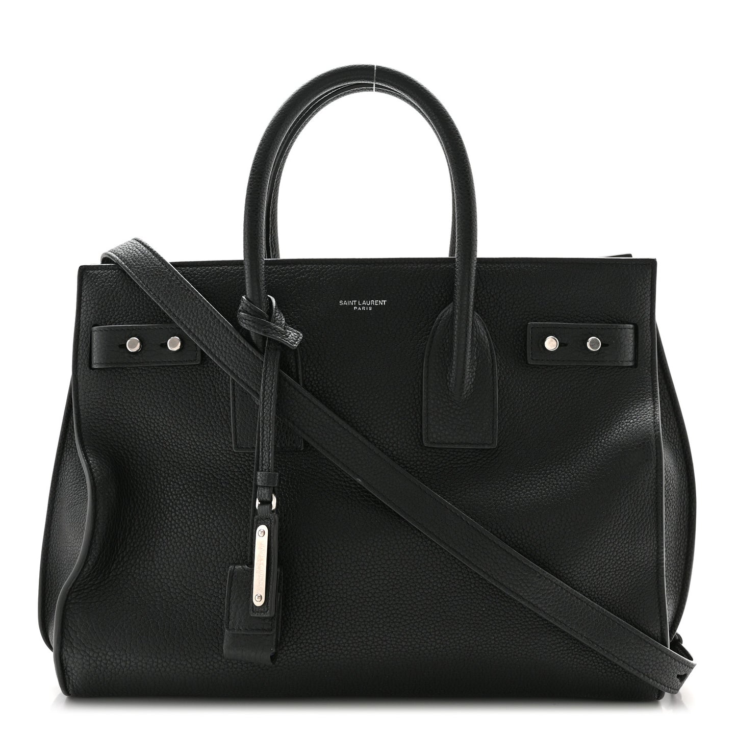 Grained Calfskin Small Supple Sac De Jour Black