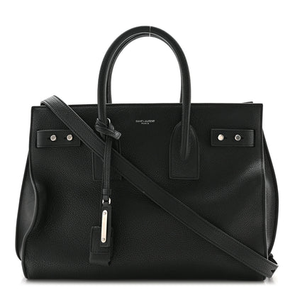 Saint Laurent Grained Calfskin Small Supple Sac De Jour Black 1 of 11