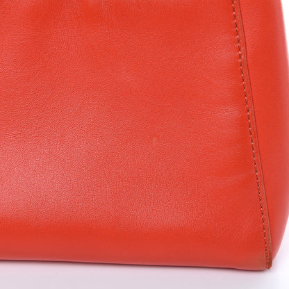 Fendi Nappa Mini Peekaboo Iconic Satchel Papavero 13 of 18