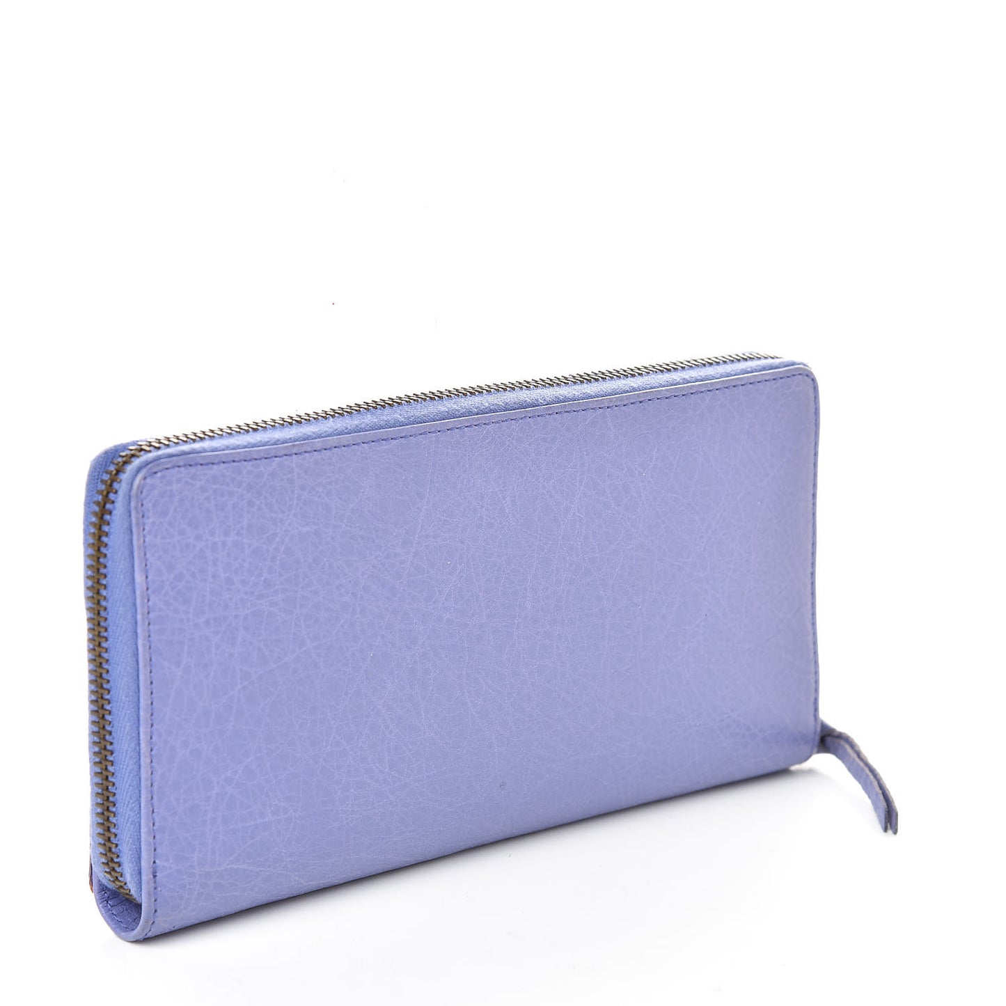 Agneau Classic Hardware Continental Zip Around Wallet Mauve