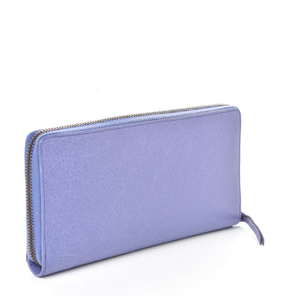 Balenciaga Agneau Classic Hardware Continental Zip Around Wallet Mauve 3 of 7