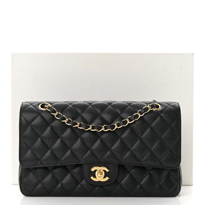 Chanel Caviar Quilted Medium Double Flap Black 12 of 12