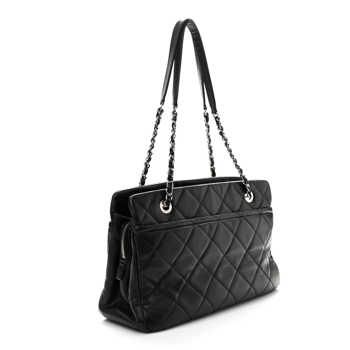 Caviar Quilted CC Timeless Soft Tote Black