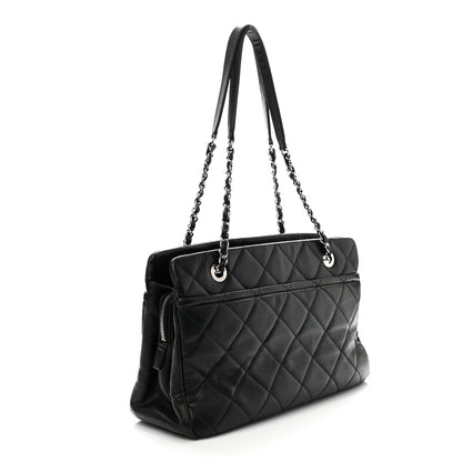 Chanel Caviar Quilted CC Timeless Soft Tote Black 3 of 10