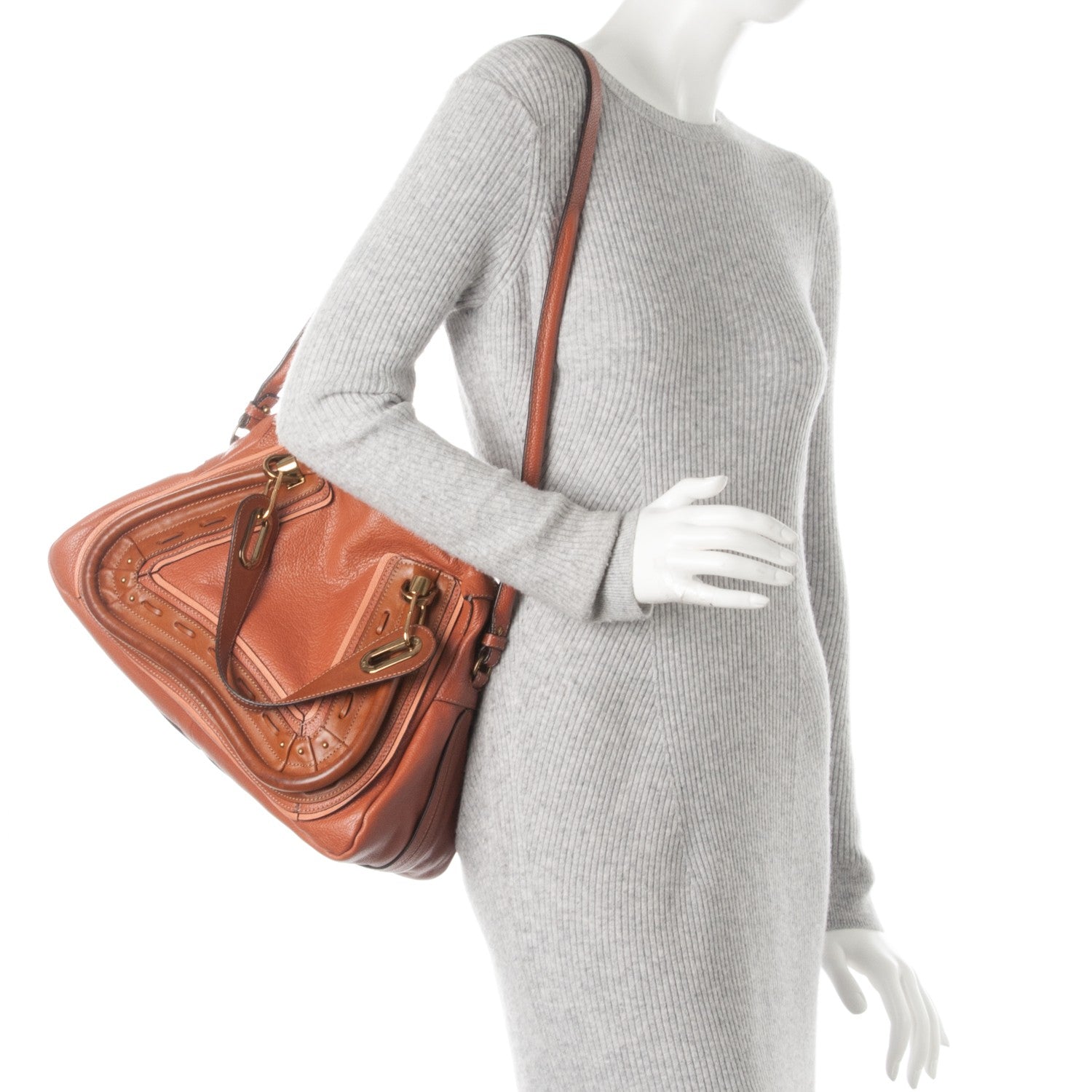 Chloe Calfskin Medium Paraty Brown 2 of 14