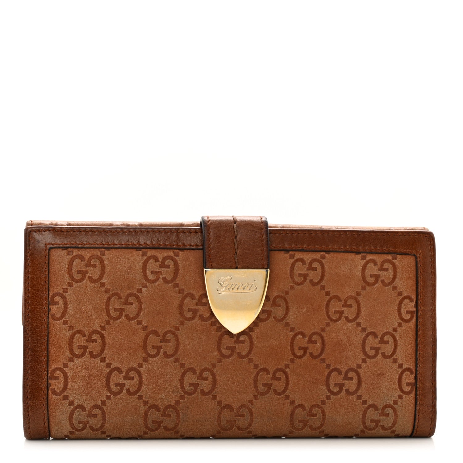 Gucci Guccissima Signoria Continental Wallet Brown 1 of 11