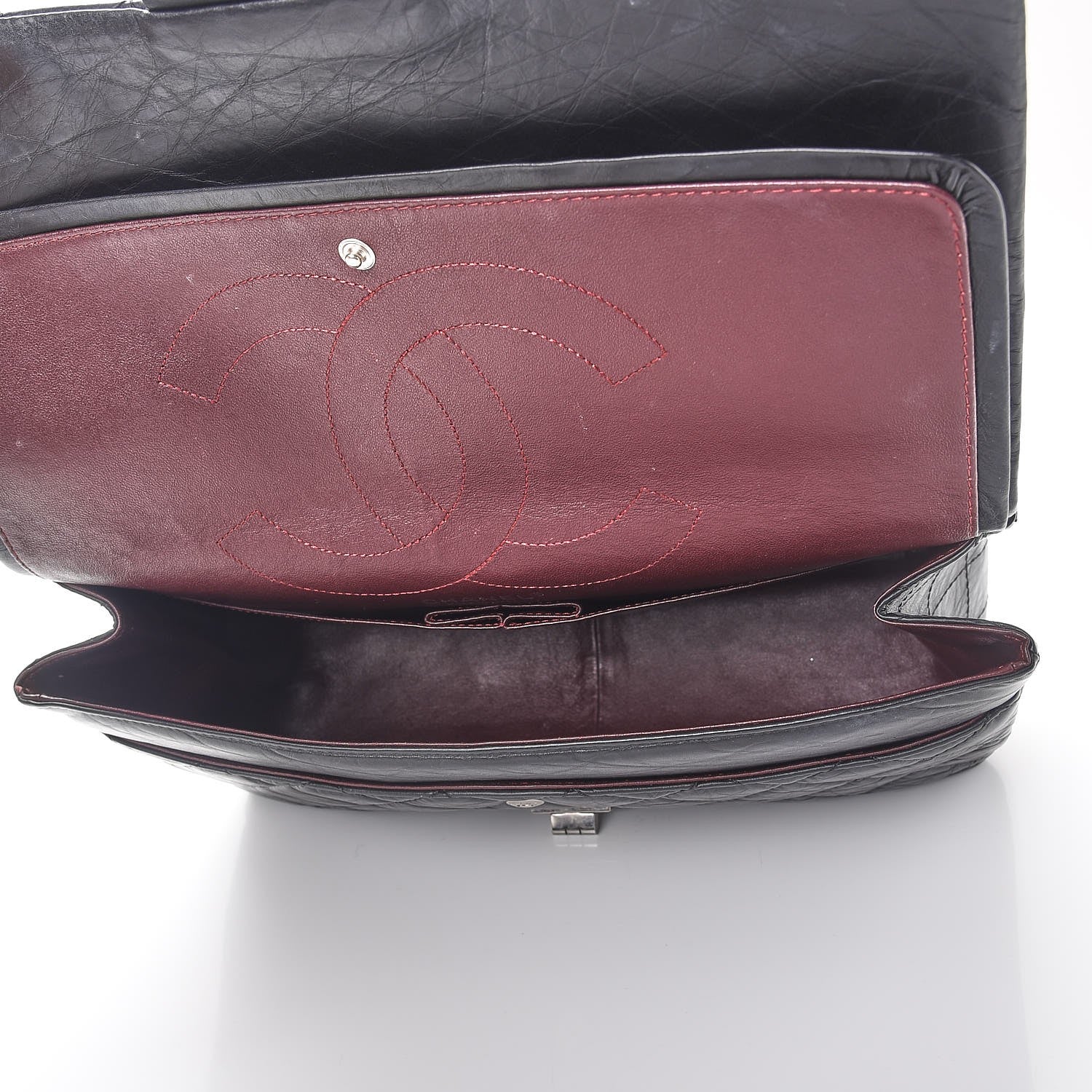 Chanel Aged Calfskin Quilted 2.55 Reissue 227 Flap Black 6 of 8