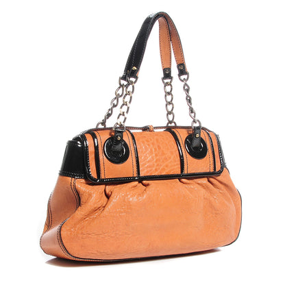 Fendi Nappa Patent B Bag Osso Black 3 of 8