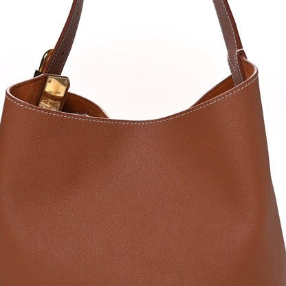 Louis Vuitton Grained Calfskin Low Key Hobo MM Cognac 7 of 10