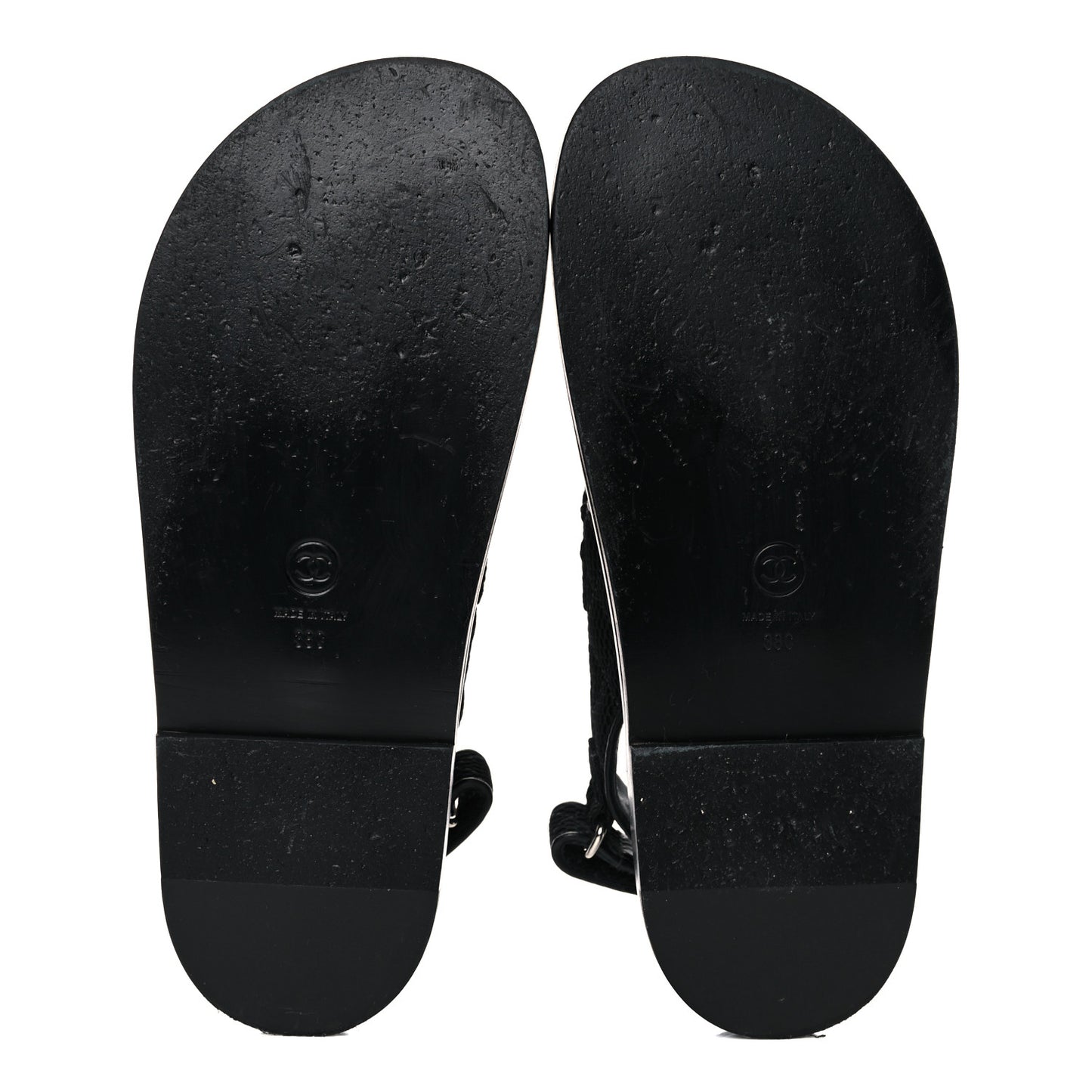 Fabric Velcro Dad Sandals 38 Black