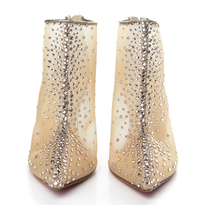 Christian Louboutin Rete Mini Glitter Constella 100 Booties 40 Version Courtisane 2 of 9