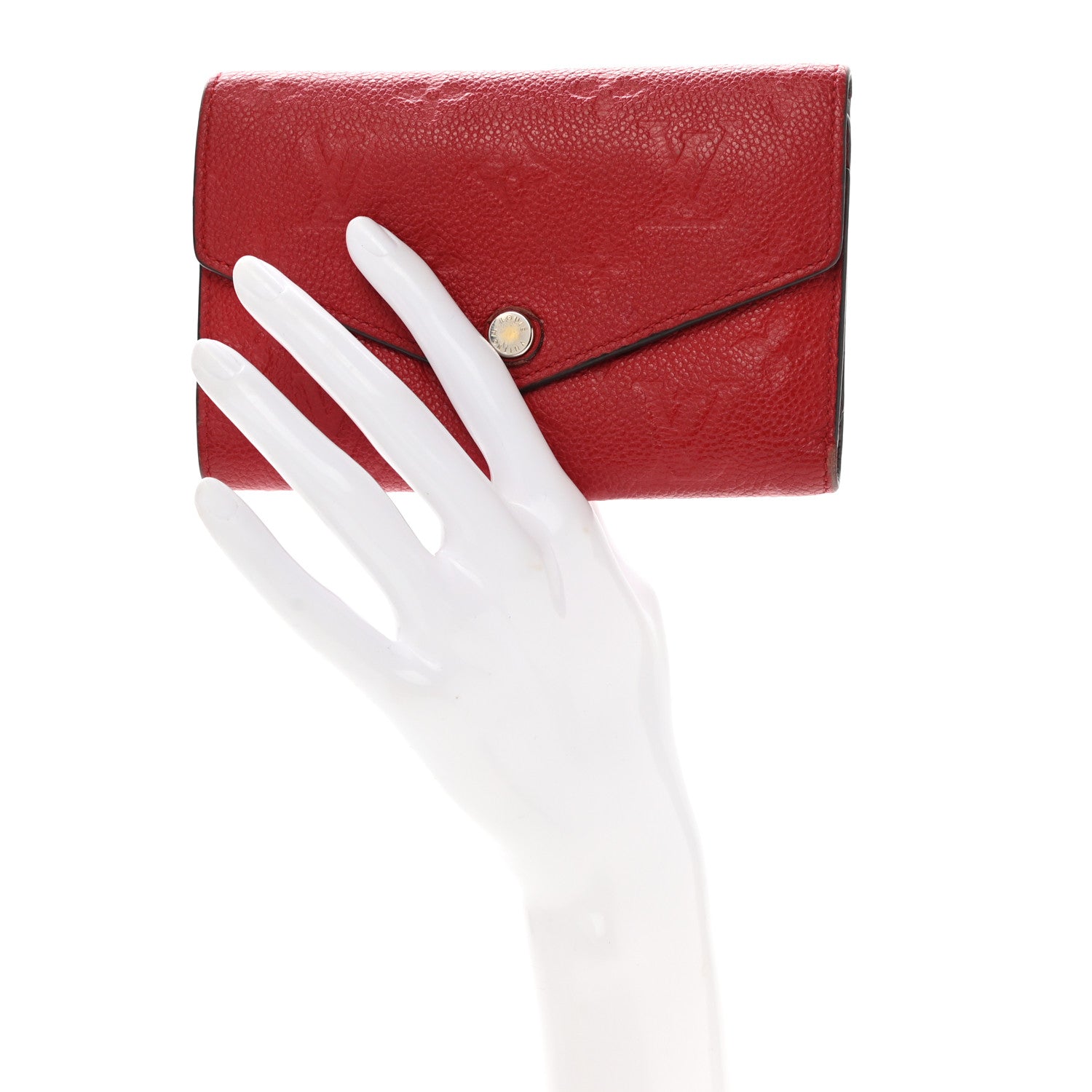 Louis Vuitton Empreinte Compact Curieuse Wallet Cherry 2 of 15