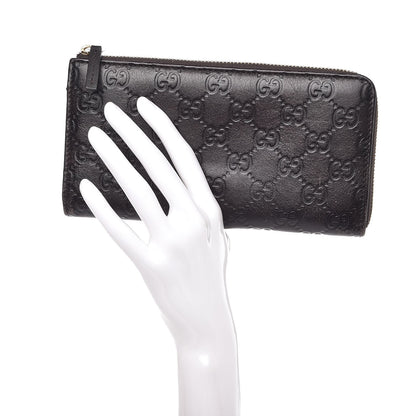 Gucci Guccissima Vitello Tender Donna Long Wallet Testa di Moro 2 of 12