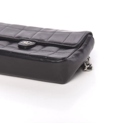 Chanel Lambskin Quilted Chocolate Bar Chain Belt Bag Clutch Black 11 of 13