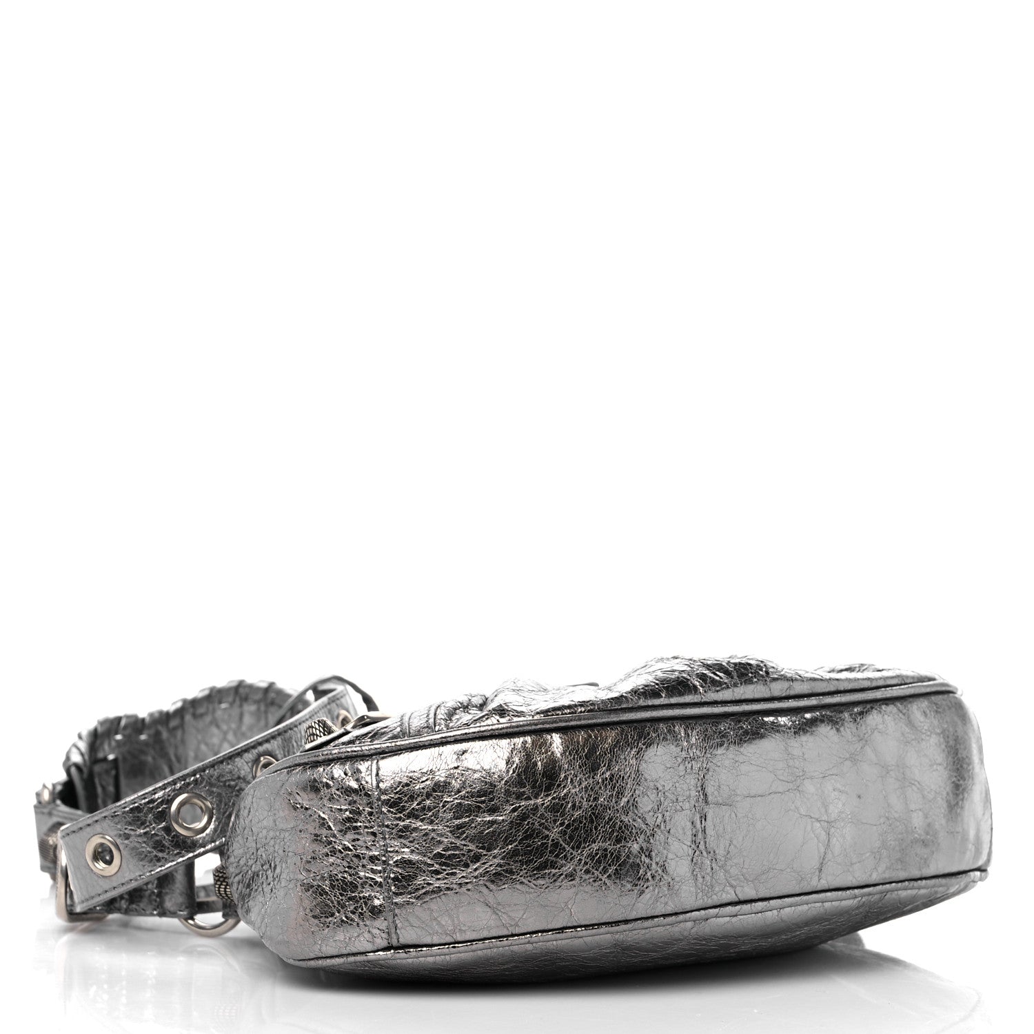 Balenciaga Metallic Agneau Arena Le Cagole Shoulder Bag XS Silver 5 of 11