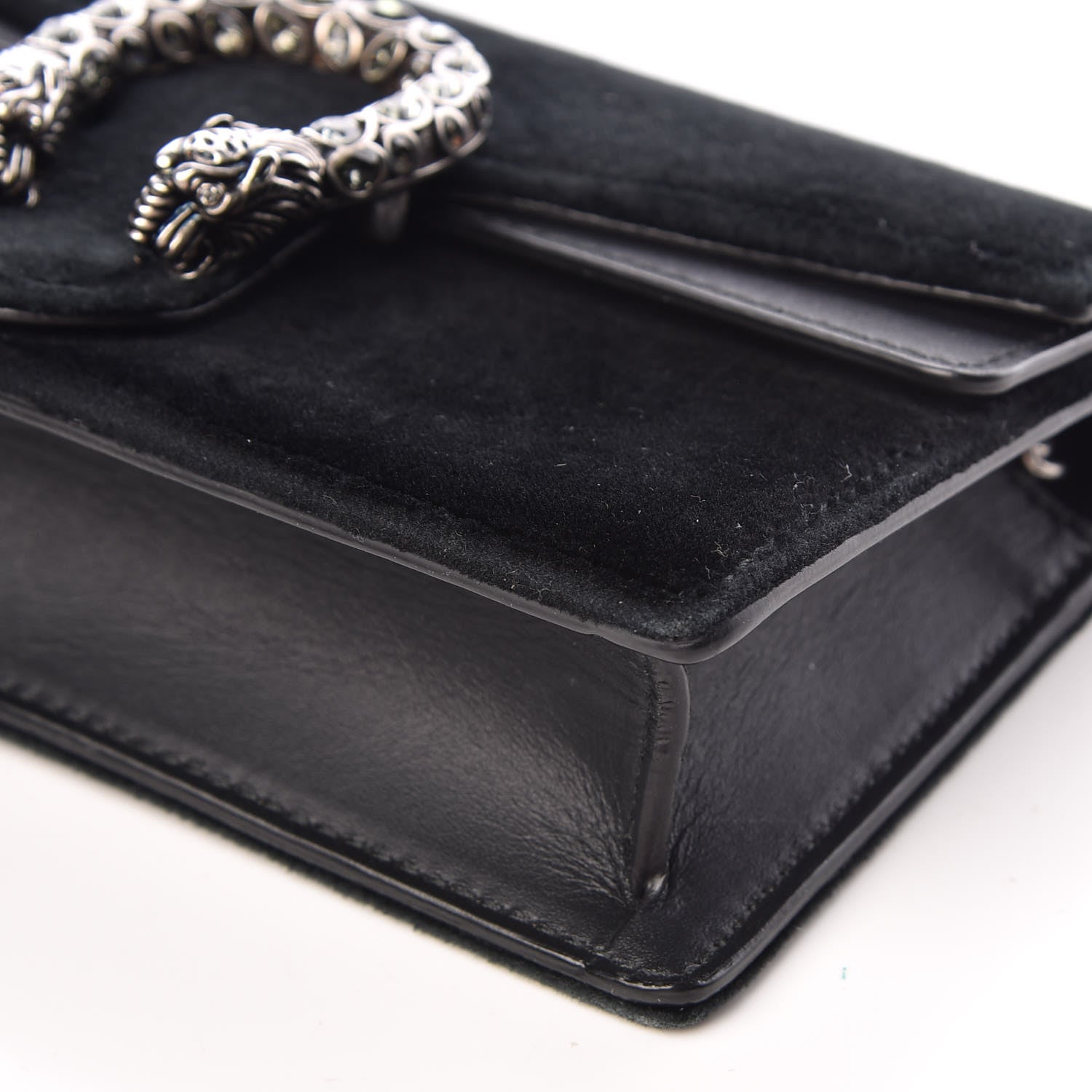 Gucci Velvet Super Mini Dionysus Shoulder Bag Black 8 of 17