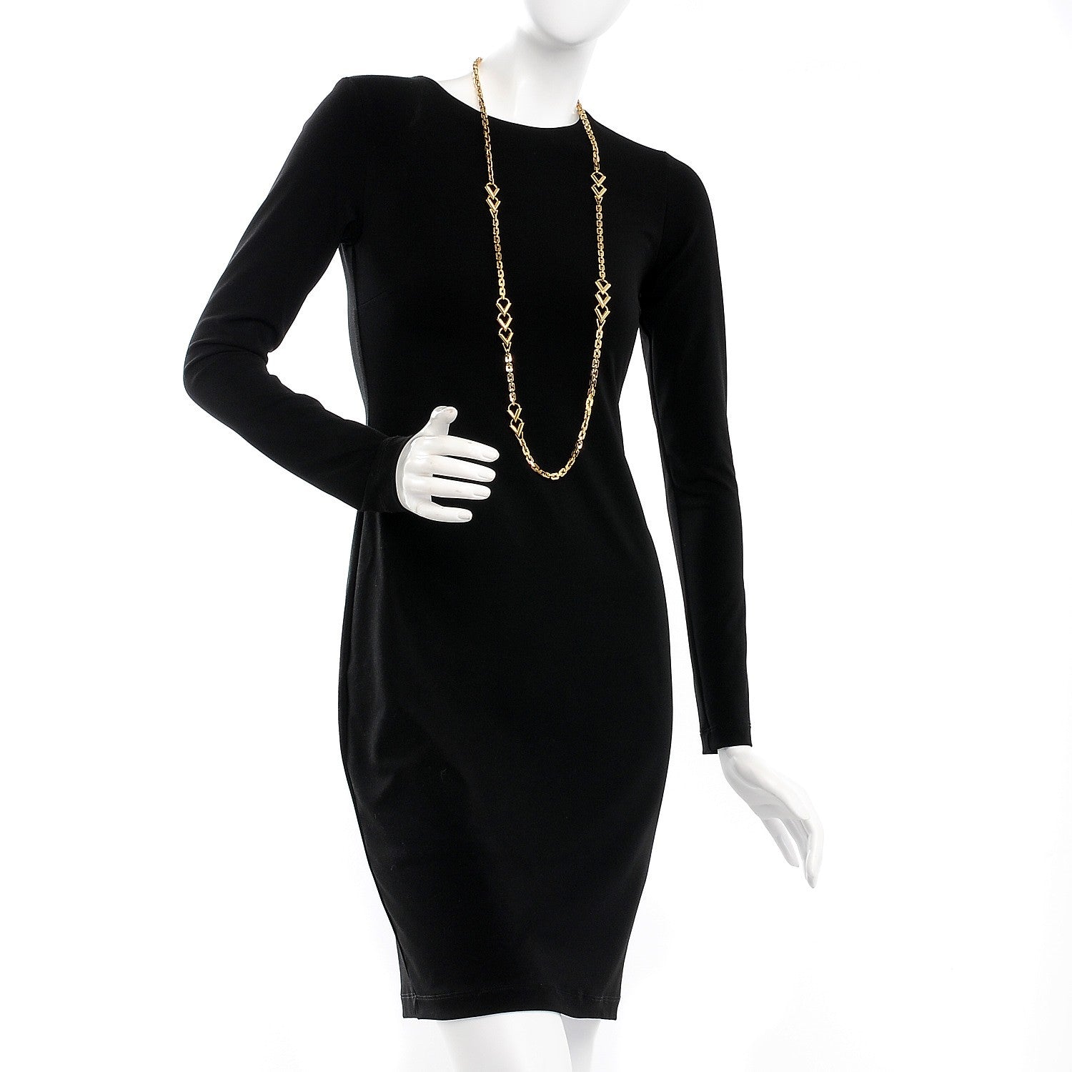 Louis Vuitton Essential V Chain Long Necklace Gold 2 of 5