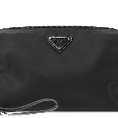 Prada Re-Nylon Vela Saffiano Wristlet Black 8 of 10