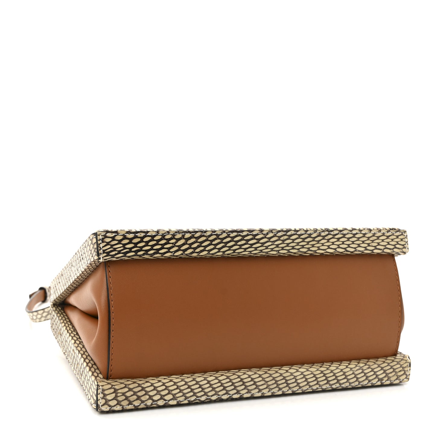 Snakeskin Postal Bag Beige Multicolor