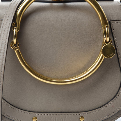 Chloe Calfskin Suede Small Nile Bracelet Bag Motty Grey 9 of 9