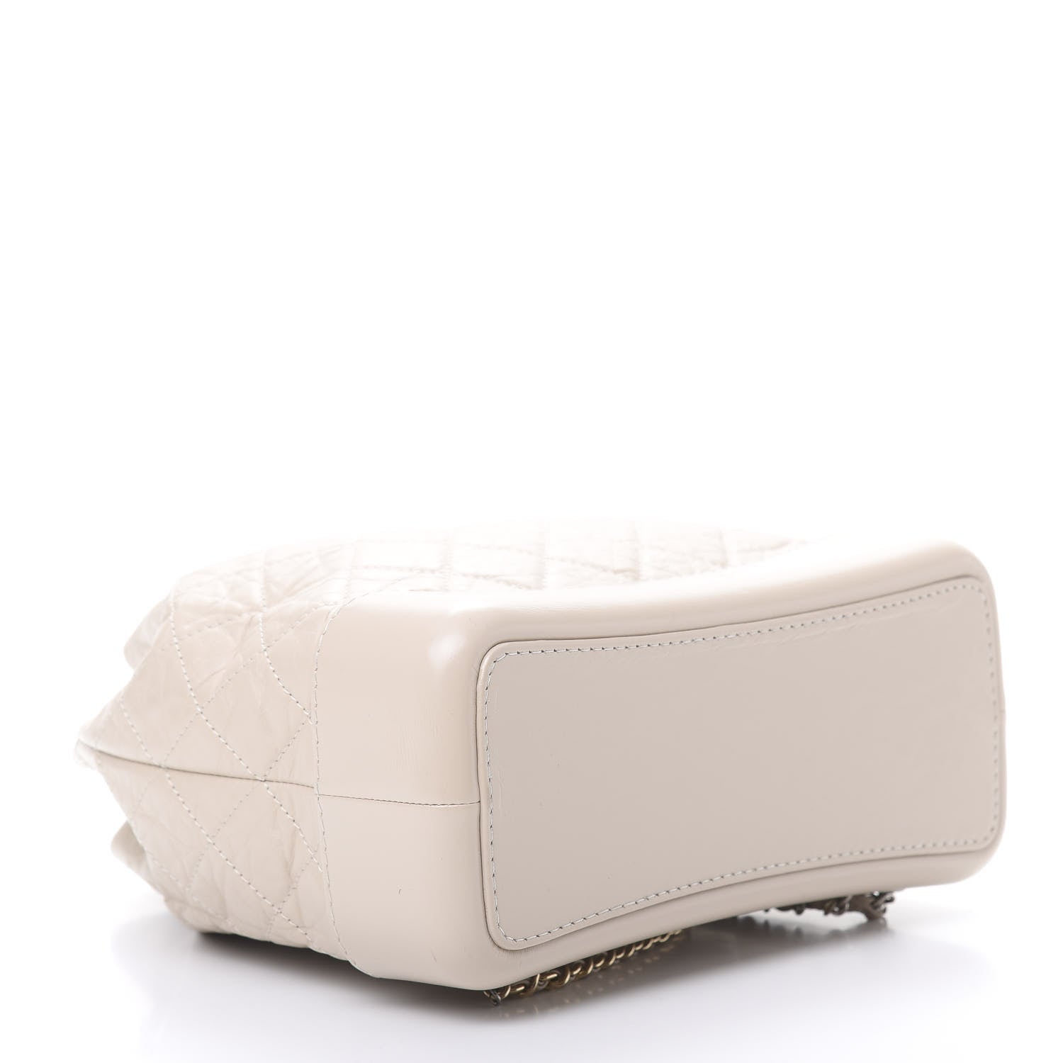 Chanel Aged Calfskin Quilted Gabrielle Backpack Beige 3 of 10