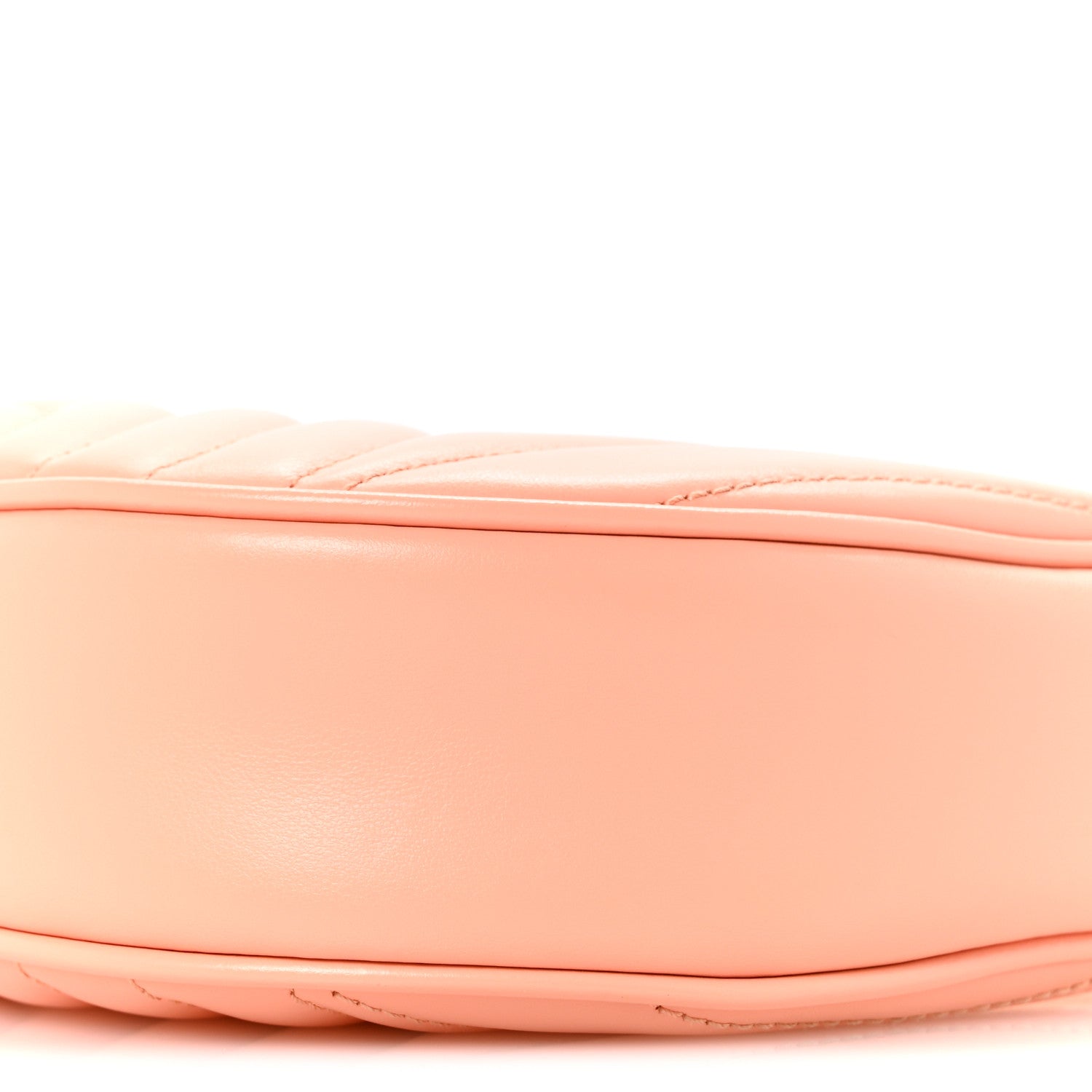 Gucci Calfskin Vertical Ring Matelasse Mini GG Marmont Half Moon Hobo Peachy Chic 10 of 11