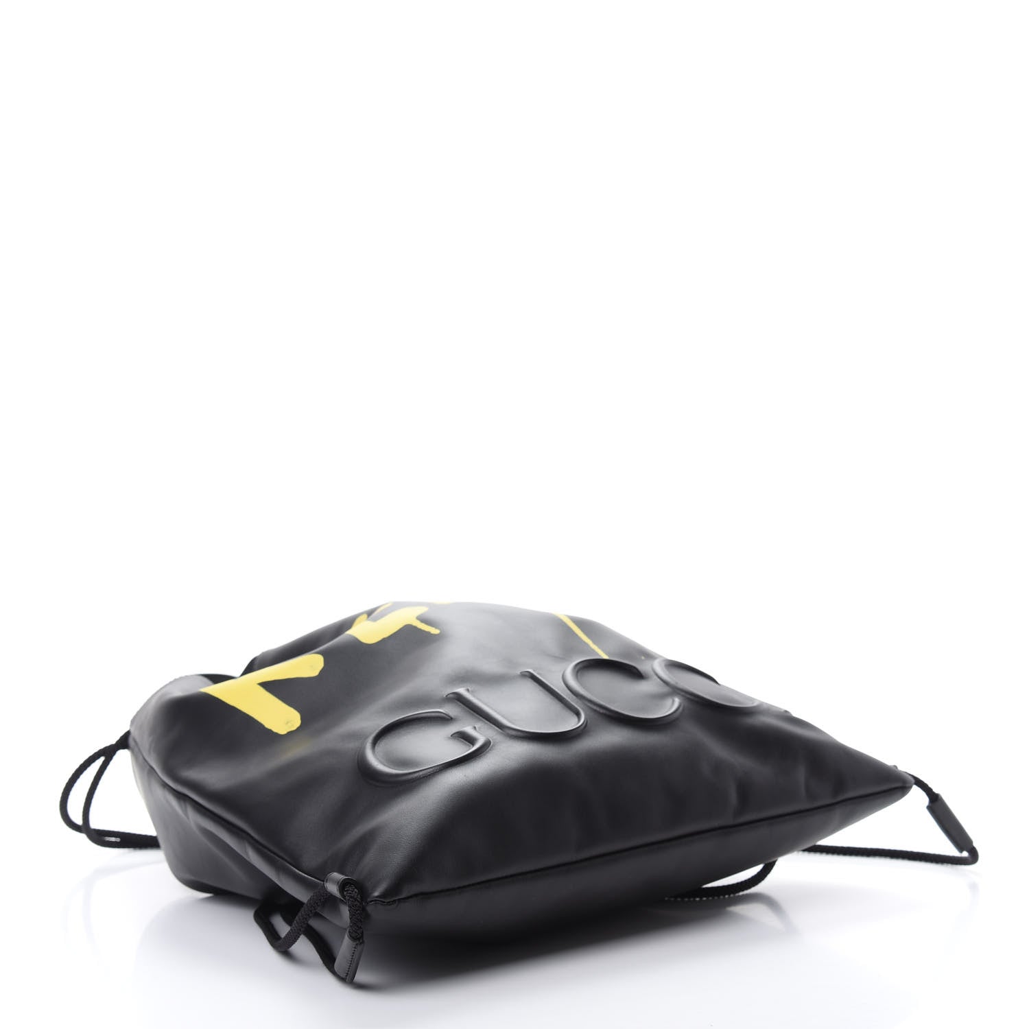 Gucci Calfskin Small GucciGhost Drawstring Backpack Black 3 of 10
