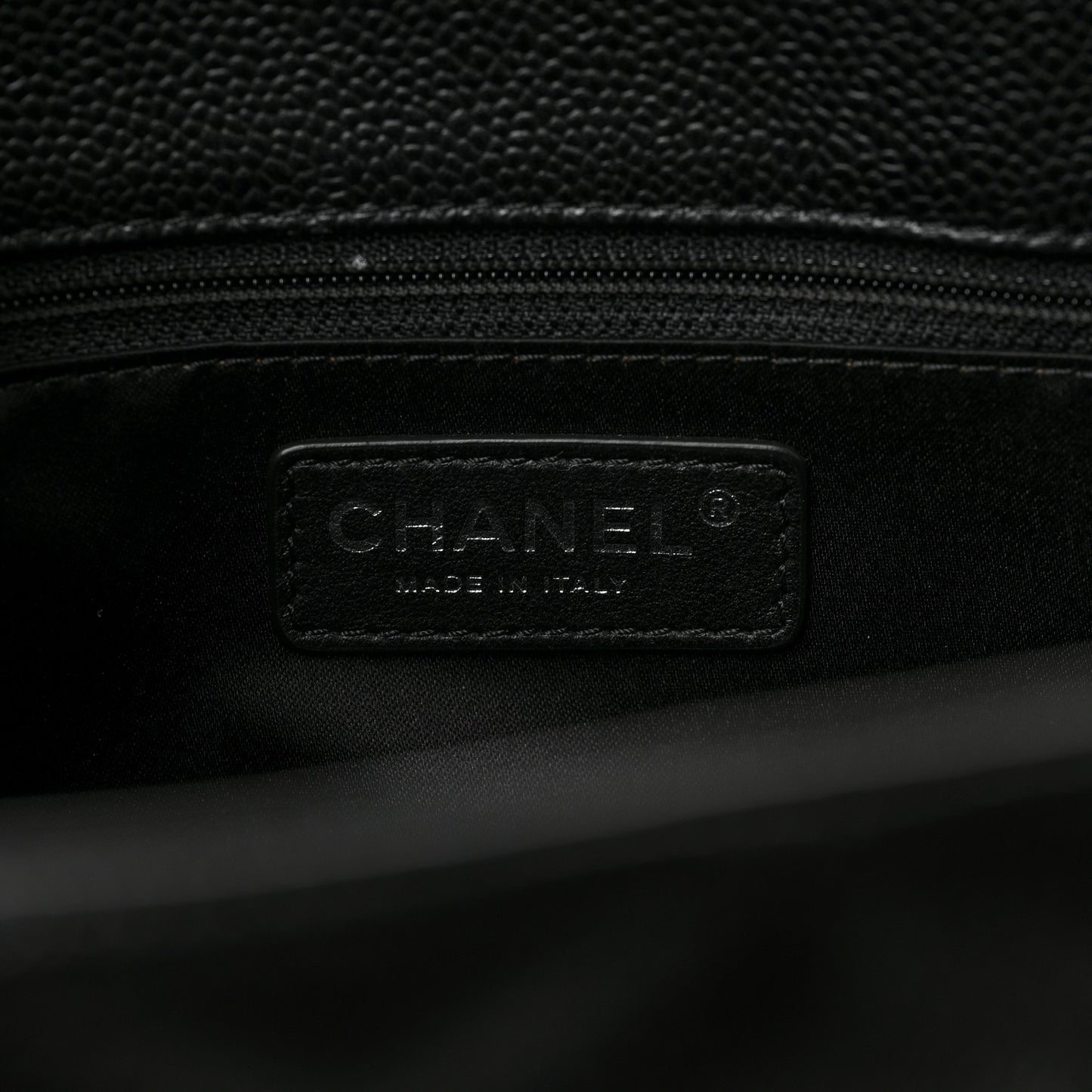 Caviar Quilted Grand Shopping Tote GST Black