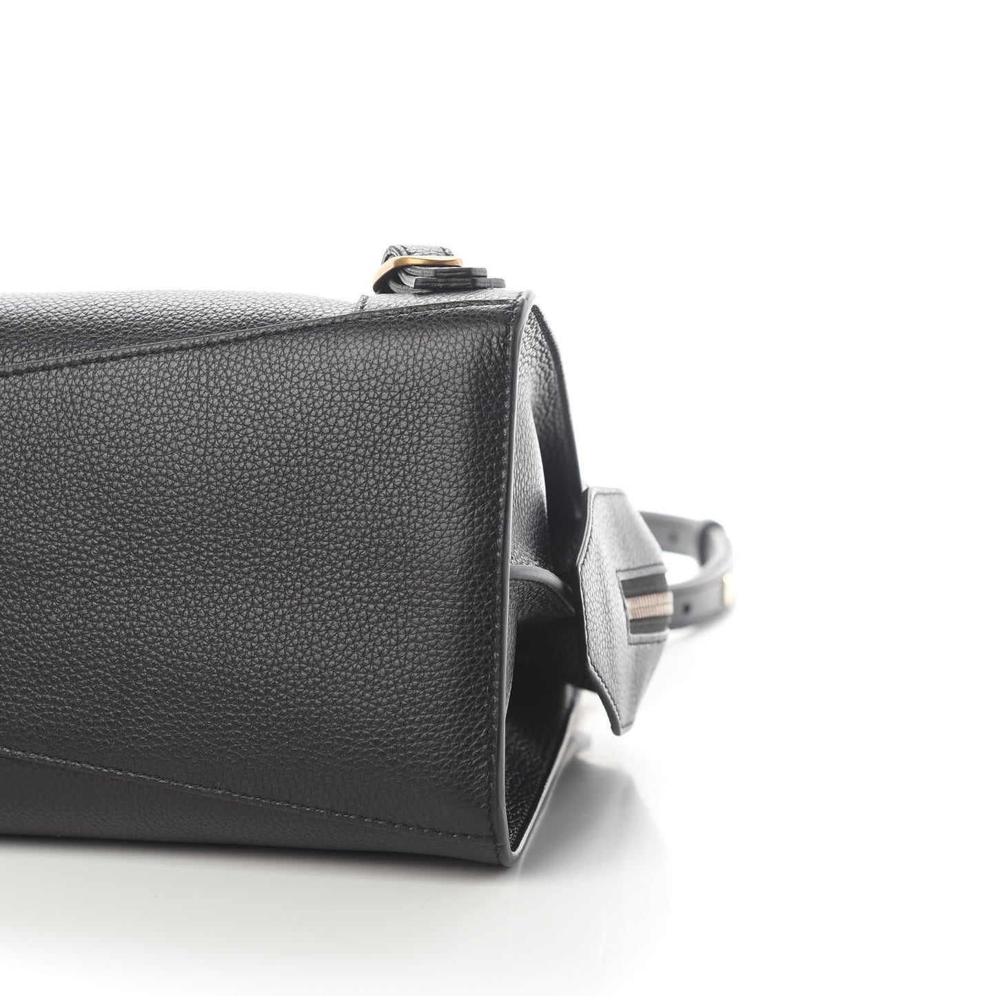 Grained Calfskin Neo Classic Gold Hardware S City Black