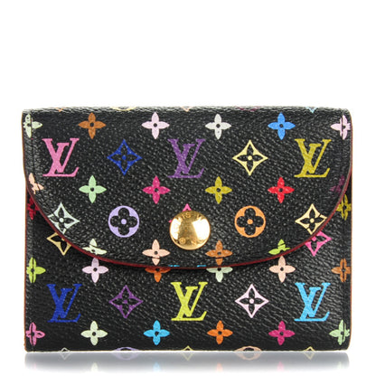 Louis Vuitton Monogram Multicolor Business Card Holder Black Grenade 1 of 6