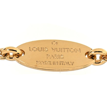 Louis Vuitton Brass Essential V Necklace Gold 5 of 6