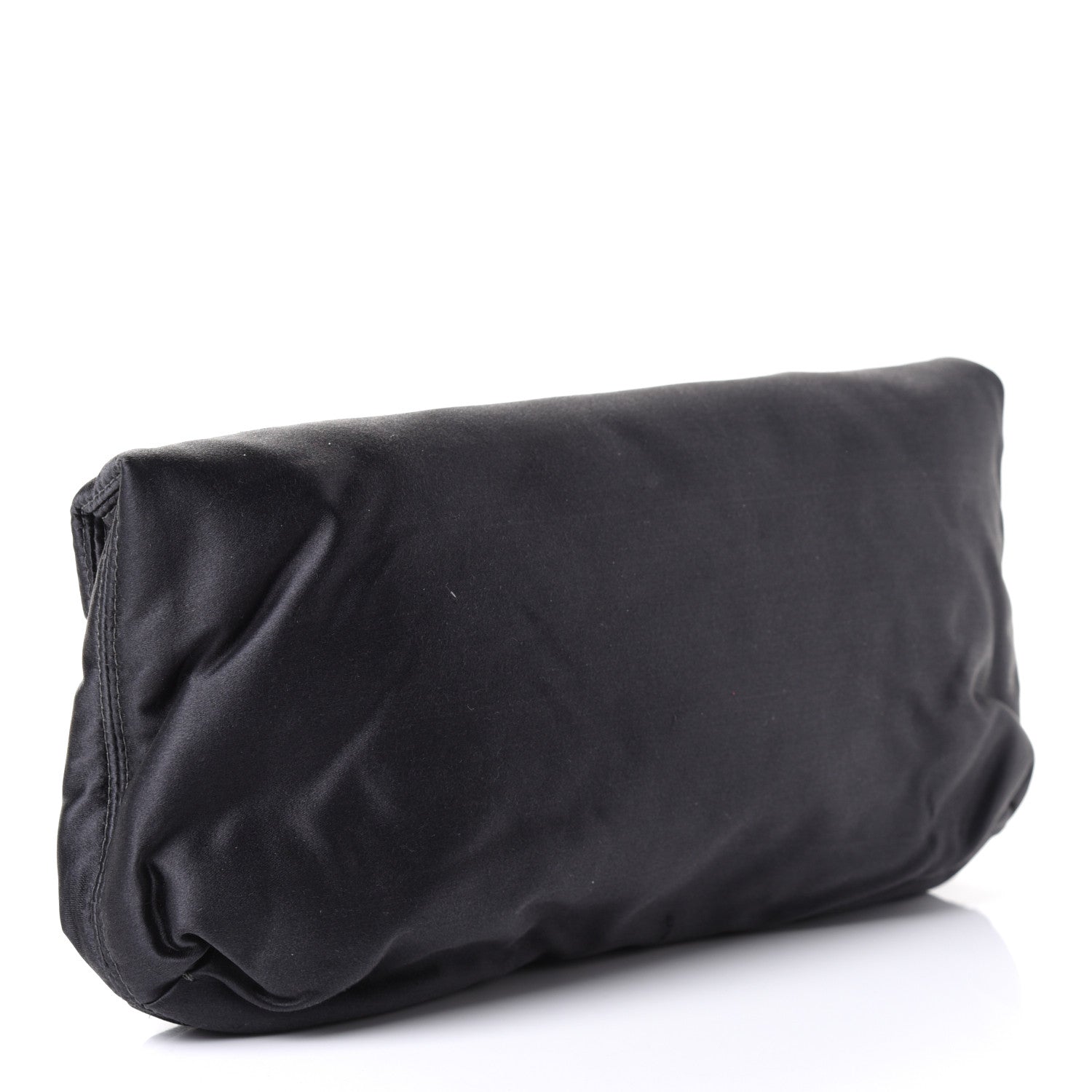 Lanvin Satin Grosgrain Happy Clutch Navy 2 of 4