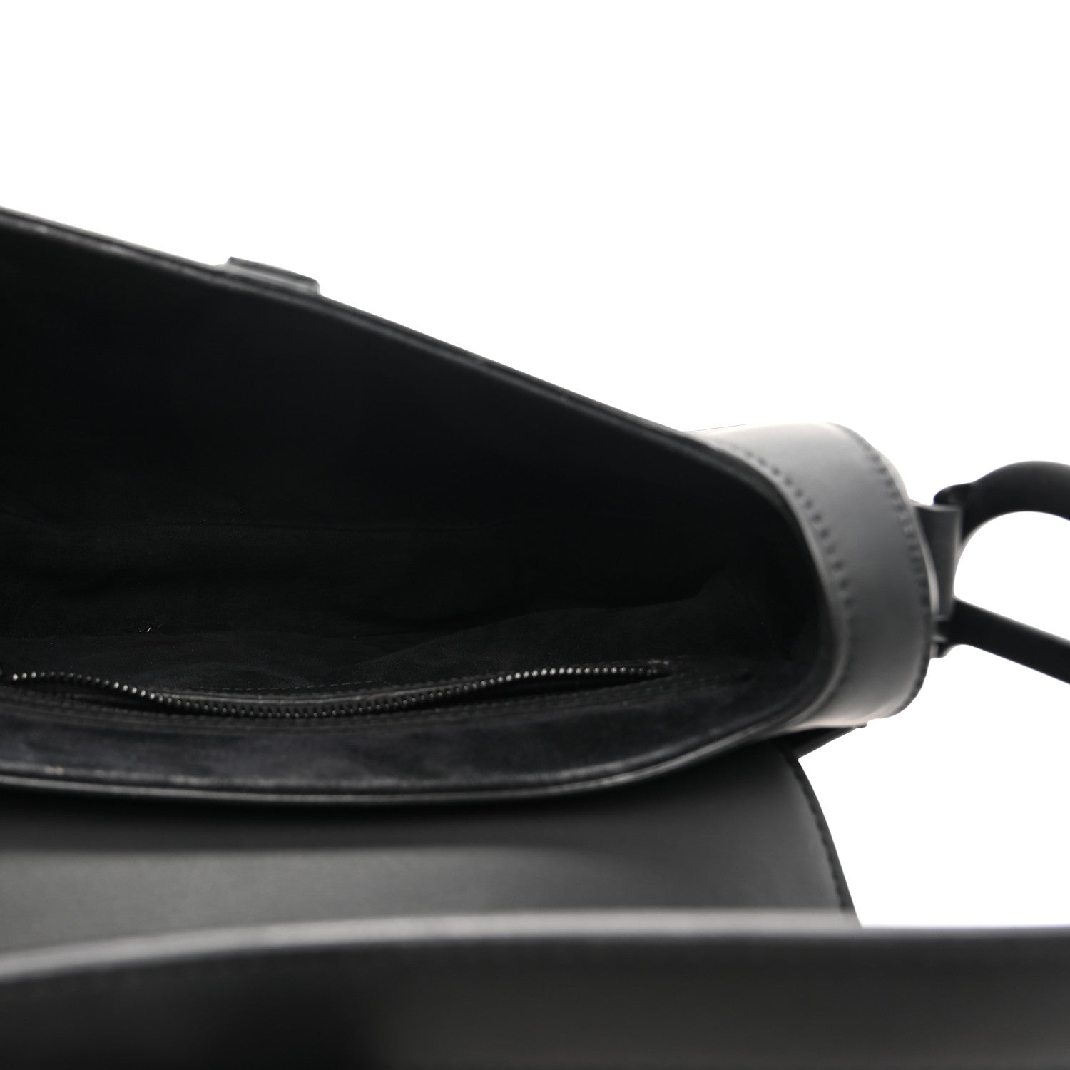 Christian Dior Ultra Matte Calfskin Saddle Bag Black 5 of 13