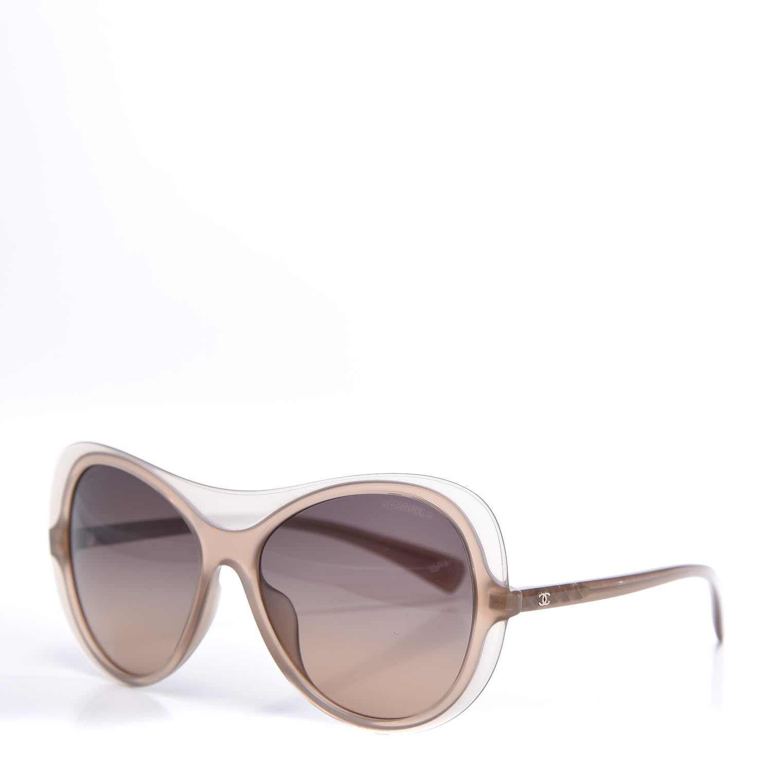 Chanel Oval Sunglasses 5389-A Light Brown 1 of 8