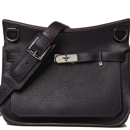 Hermes Taurillon Clemence Jypsiere 28 Raisin 6 of 14
