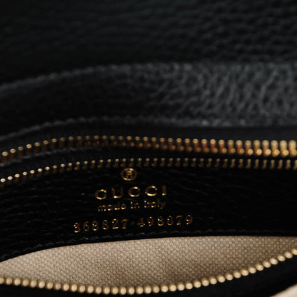 Gucci Dollar Calfskin Mini Swing Top Handle Bag Black 6 of 6