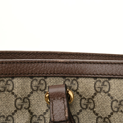 Gucci GG Supreme Monogram Medium Ophidia Shopping Tote Brown 12 of 13