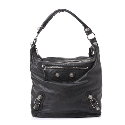 Balenciaga Agneau Giant 21 Silver Hardware Day Hobo Black 1 of 8