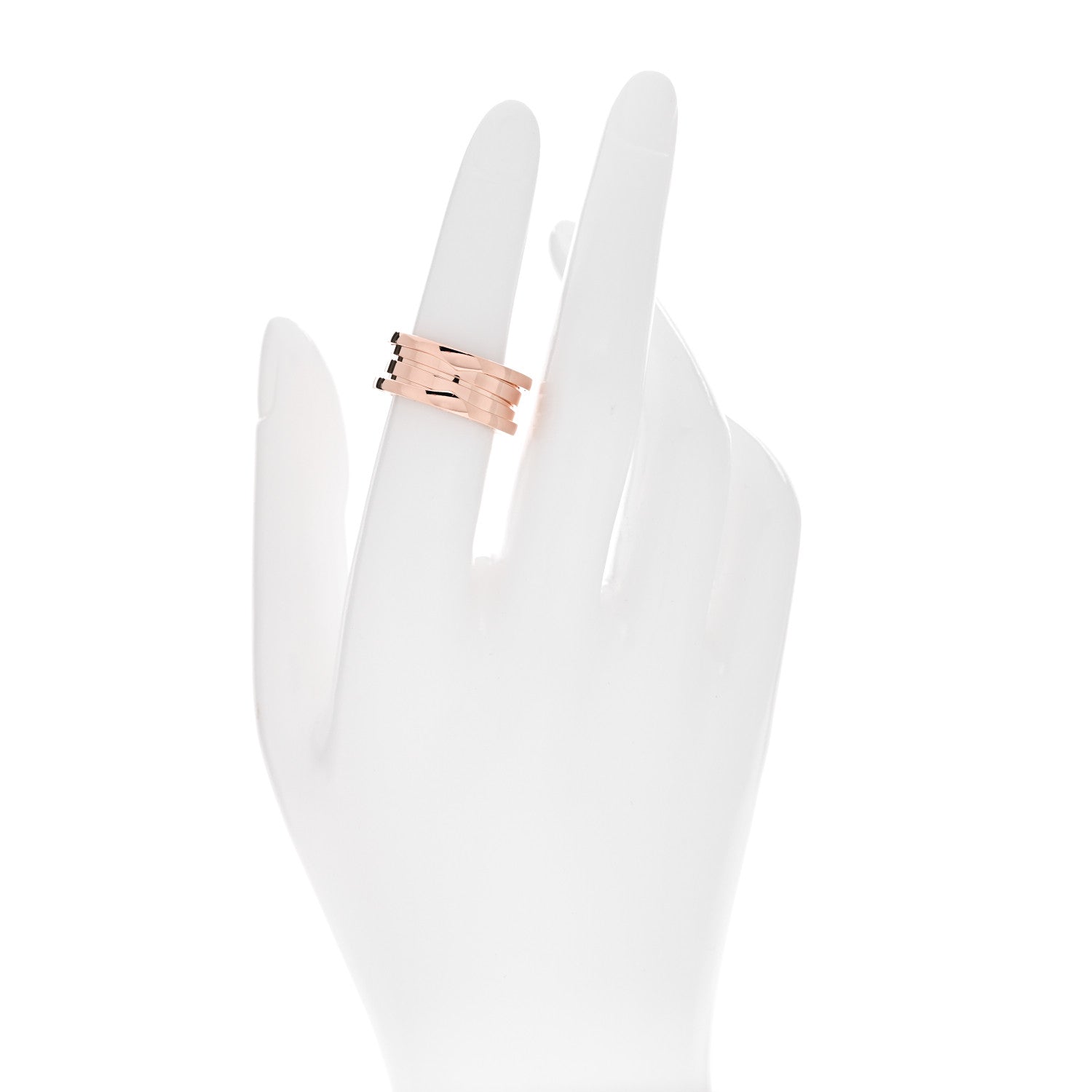Bulgari 18K Rose Gold B.Zero1 Three-Band Ring 52 6 2 of 7
