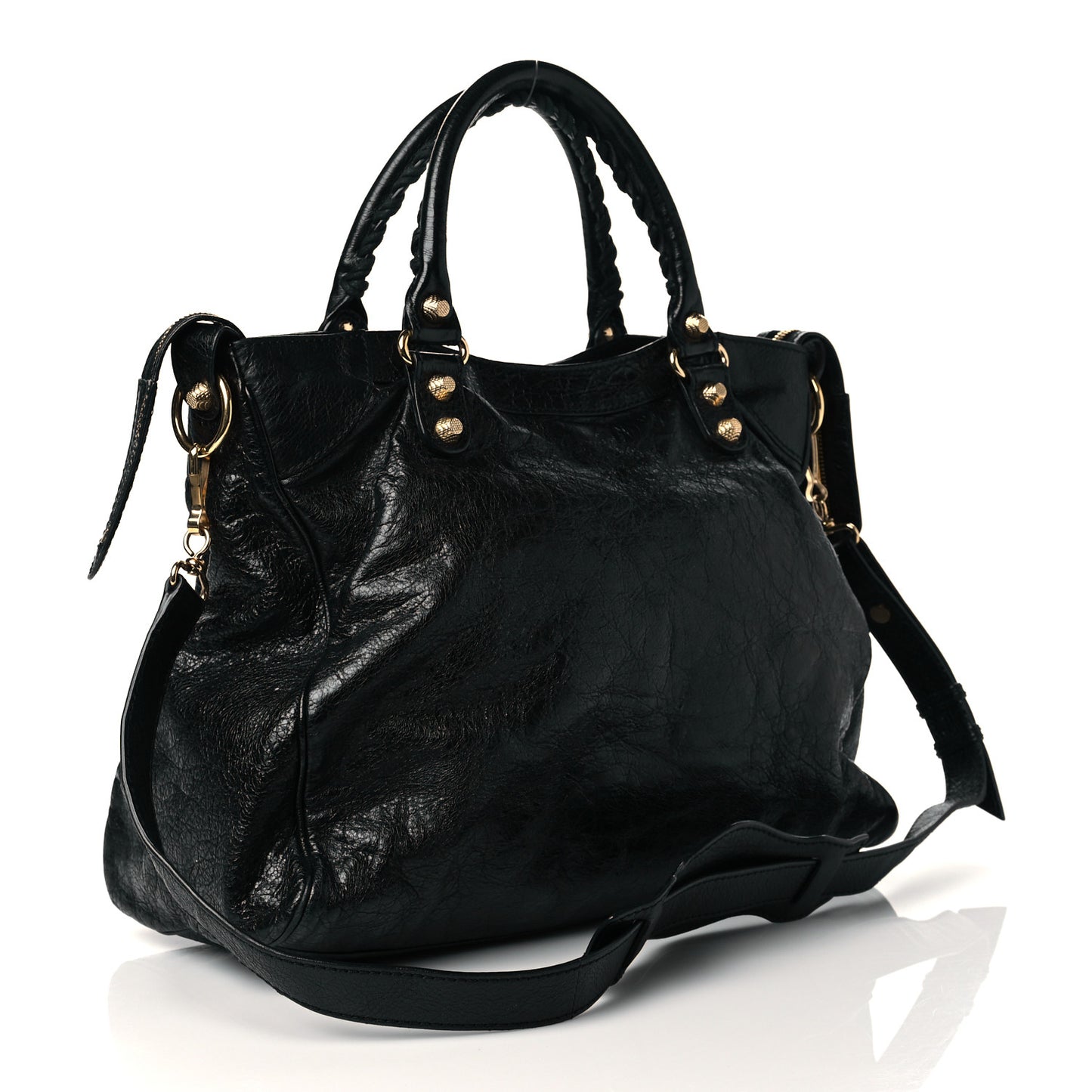 Agneau Giant 12 Gold Hardware Velo Black