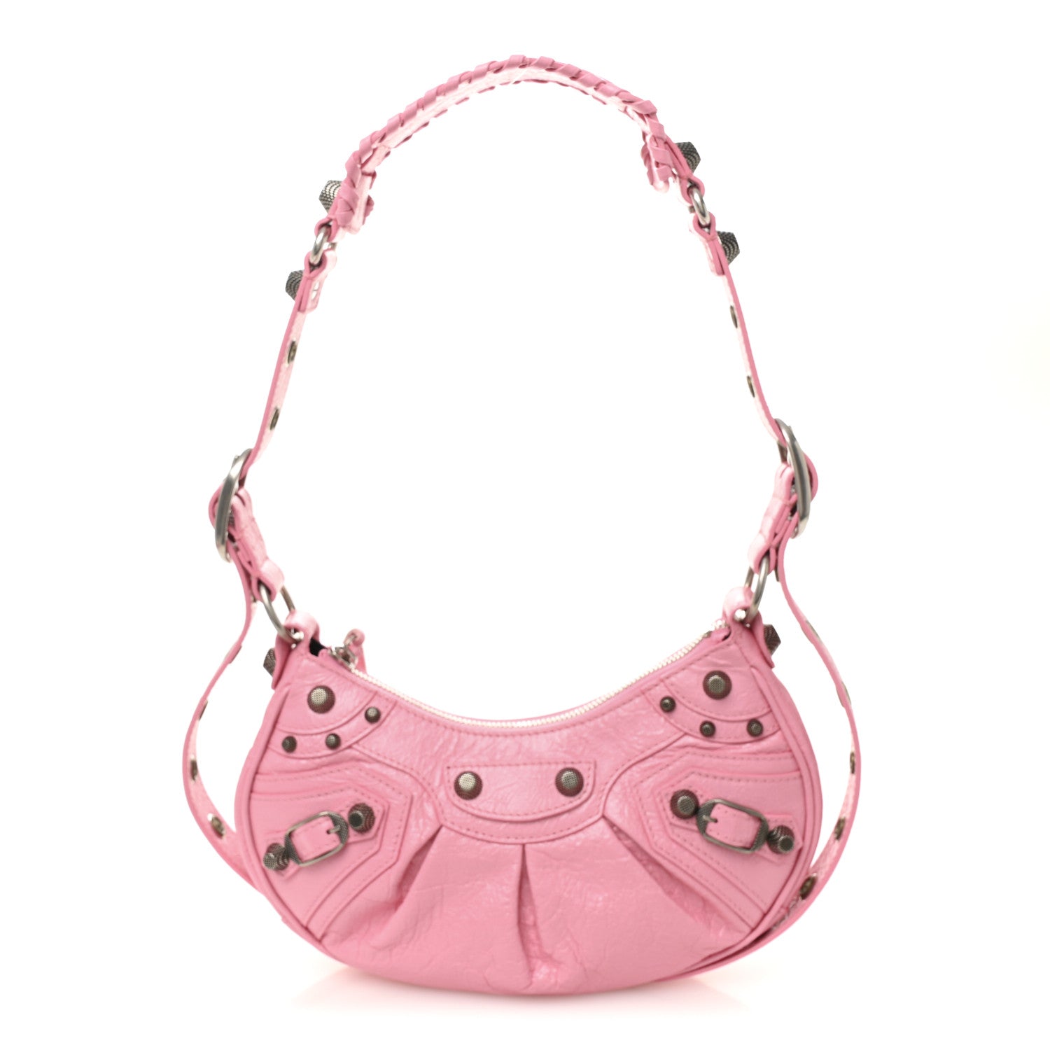 Balenciaga Agneau Arena Le Cagole Shoulder Bag XS Candy Pink 3 of 11