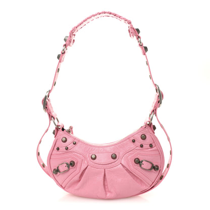 Balenciaga Agneau Arena Le Cagole Shoulder Bag XS Candy Pink 3 of 11