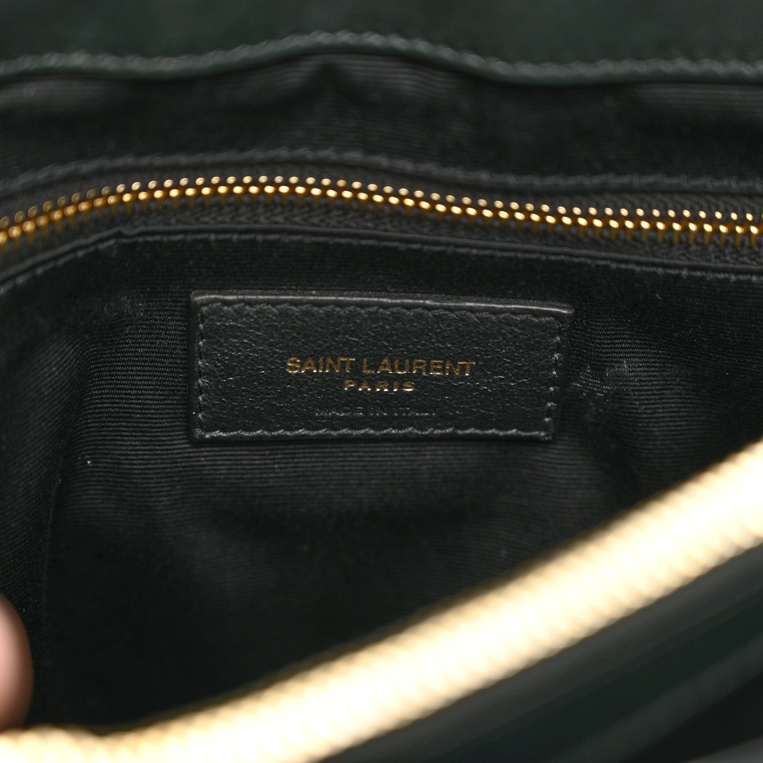 Saint Laurent Suede Y Quilted Monogram Medium Loulou Chain Satchel 9 of 11