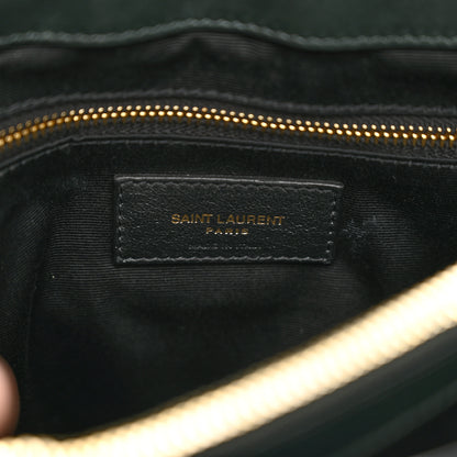 Saint Laurent Suede Y Quilted Monogram Medium Loulou Chain Satchel 9 of 11