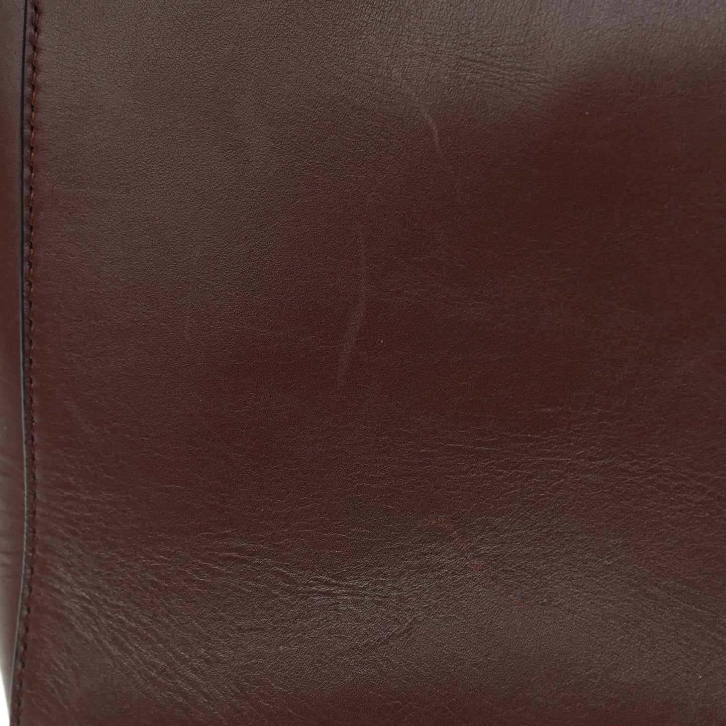 Supersoft Calfskin Sangle Bucket Bag Burgundy