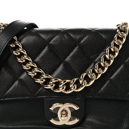 Chanel Caviar Quilted Small Studded Flap Black 8 of 11